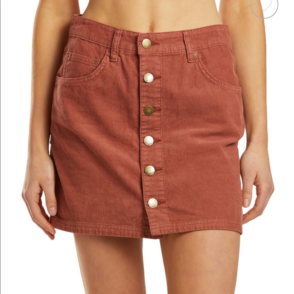 Billabong Good Life Cord Skirt - Burnt Red - 25